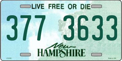 NH license plate 3773633