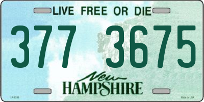 NH license plate 3773675