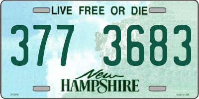 NH license plate 3773683