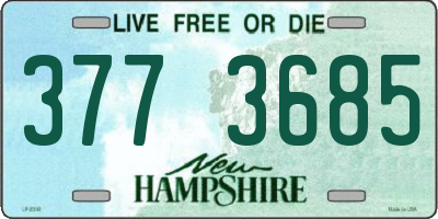 NH license plate 3773685