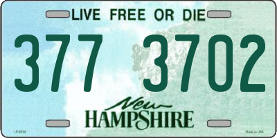 NH license plate 3773702