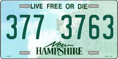 NH license plate 3773763
