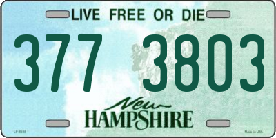 NH license plate 3773803