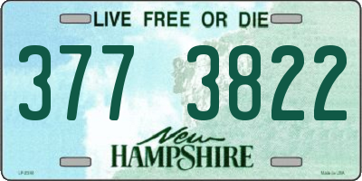 NH license plate 3773822