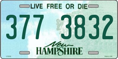 NH license plate 3773832