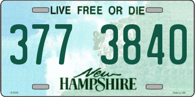 NH license plate 3773840