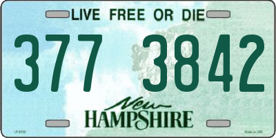 NH license plate 3773842