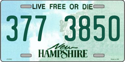 NH license plate 3773850