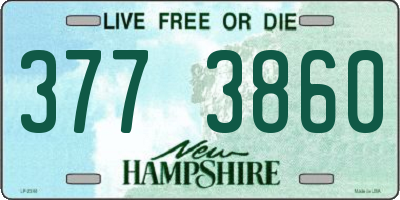 NH license plate 3773860