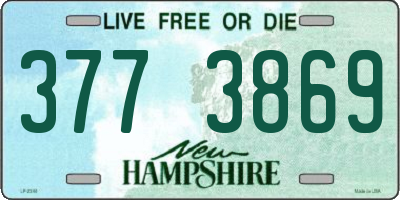 NH license plate 3773869