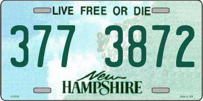 NH license plate 3773872