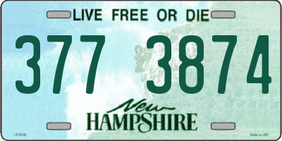 NH license plate 3773874