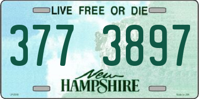 NH license plate 3773897