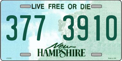 NH license plate 3773910