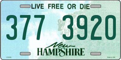 NH license plate 3773920