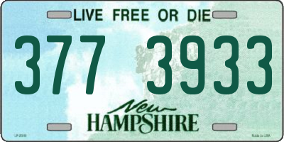 NH license plate 3773933
