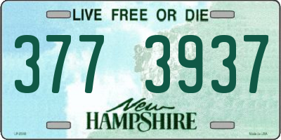 NH license plate 3773937