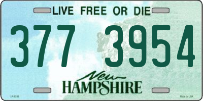 NH license plate 3773954