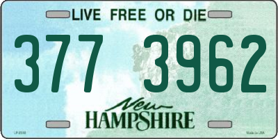 NH license plate 3773962