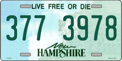 NH license plate 3773978