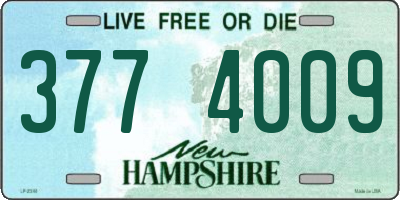 NH license plate 3774009