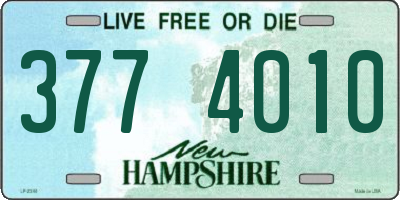 NH license plate 3774010