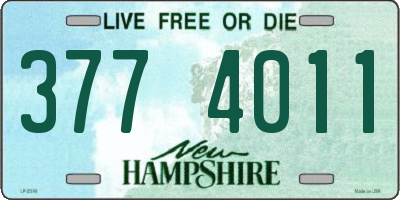 NH license plate 3774011