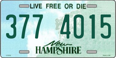 NH license plate 3774015