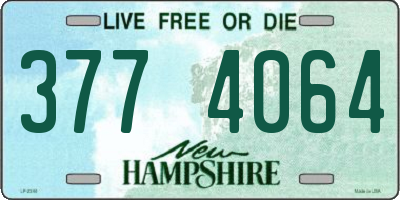 NH license plate 3774064