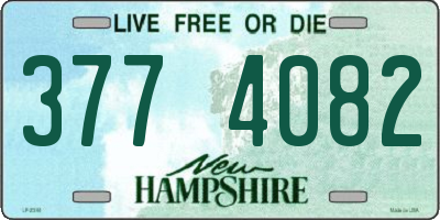 NH license plate 3774082