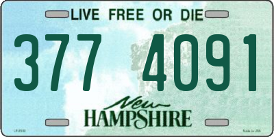 NH license plate 3774091