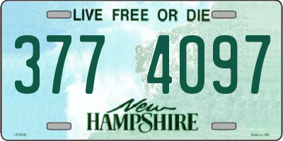 NH license plate 3774097