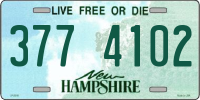 NH license plate 3774102