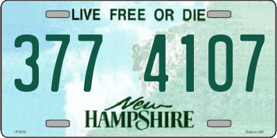 NH license plate 3774107