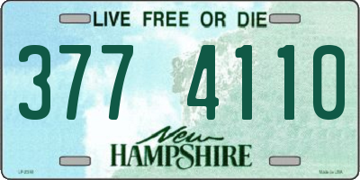 NH license plate 3774110