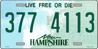 NH license plate 3774113
