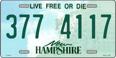 NH license plate 3774117