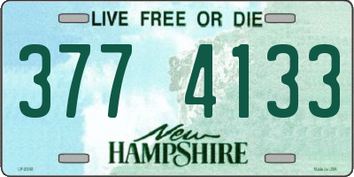 NH license plate 3774133