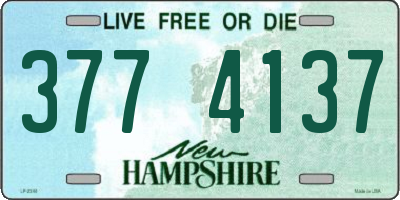NH license plate 3774137