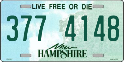 NH license plate 3774148
