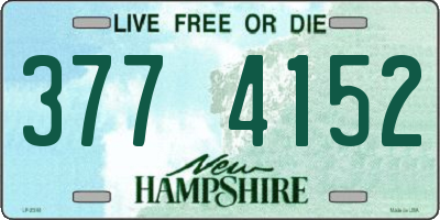 NH license plate 3774152