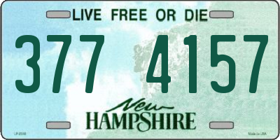 NH license plate 3774157