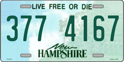 NH license plate 3774167