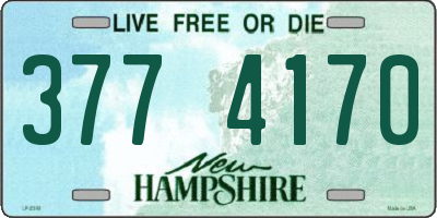 NH license plate 3774170