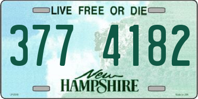 NH license plate 3774182