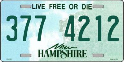 NH license plate 3774212