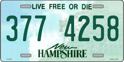 NH license plate 3774258