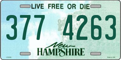 NH license plate 3774263