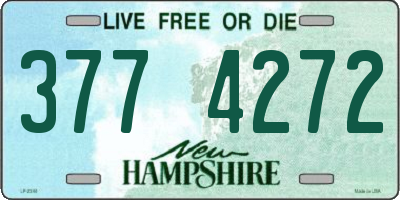 NH license plate 3774272
