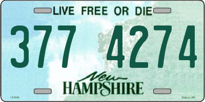 NH license plate 3774274